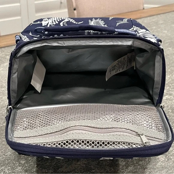 PBK Mackenzie Navy Dinosaur Bones Glow-in-the-Dark Dual Compartment Lunchbox - Picture 8 of 10